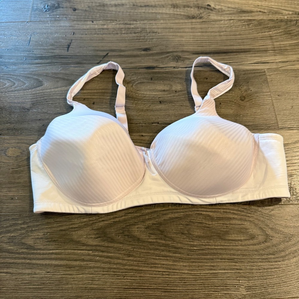 Vanity Fair Beauty Back Full Figure Underwire Bra 42C pink Stripe 72389